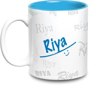 My Gifts Zone Riya Name Gift Ceramic Inside Blue Gifts For Birthday Ceramic  Coffee Mug Price in India - Buy My Gifts Zone Riya Name Gift Ceramic Inside  Blue Gifts For Birthday