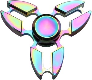 Handheld Toy Details about   METALLIC Tri-Fidget Spinner rainbow 