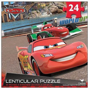 Disney Pixar Cars 2 Lenticular Puzzle - Lightning McQueen & Francesco ...