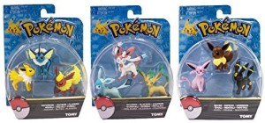 Glaceon & Leafeon 3 Pcs Packaged Pokemon Go toys eevee Eeveelutions Sylveon 
