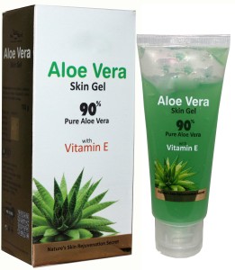 ALOE VERA 90% Pure Skin Gel with Vitamin-E Price in India - Buy ALOE VERA 90%  Pure Skin Gel with Vitamin-E online at Flipkart.com