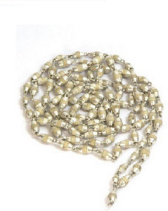 Eshopee Tulsi Beads Mala Silver Plated 