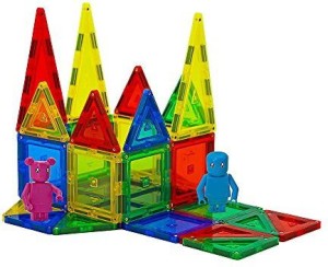 Magnetic Blocks Magnetic Building Blocks Set Educational Toys for Boys and Girls 110 PCS Magnetic Tiles for Kids 