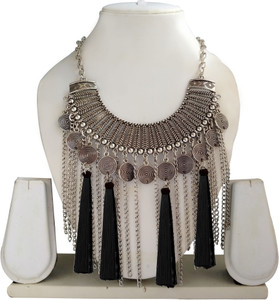 Western wear Silver Oxidized Chain 