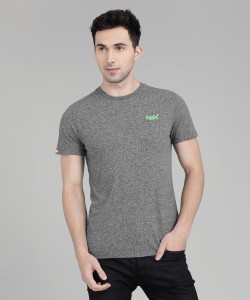 krokodille Luftpost sammensatte Superdry Self Design Men Round Neck Grey T-Shirt - Buy Superdry Self Design  Men Round Neck Grey T-Shirt Online at Best Prices in India | Flipkart.com