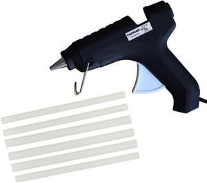FADMAN BLACK GLUE GUN WATT HOT MELT GLUE GUN WITH ADHESIVE HOT GLUE STICKS Standard
