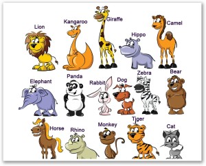 Children Room Wall Poster - Animals Name - Colorful - HD Quality - Baby  Room Décor Paper Print - Comics posters in India - Buy art, film, design,  movie, music, nature and