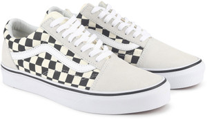 black checkered vans old skool