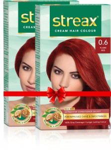 Streax Cream Hair Colour-Pack of 2 , Flame Red  - Price in India, Buy  Streax Cream Hair Colour-Pack of 2 , Flame Red  Online In India,  Reviews, Ratings & Features 