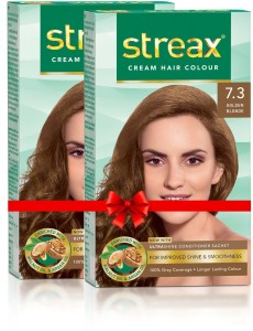 Streax Cream Hair Colour-Pack of 2 , Golden Blonde  - Price in India,  Buy Streax Cream Hair Colour-Pack of 2 , Golden Blonde  Online In  India, Reviews, Ratings & Features 