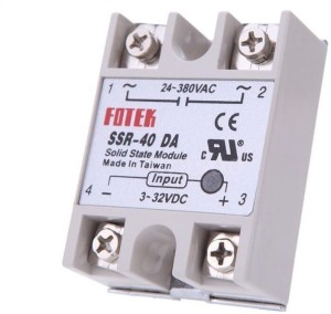 Foteh Solid State Relais SSR-40DA 3-32VDC 40 A Output Module 24-380VAC contacteur