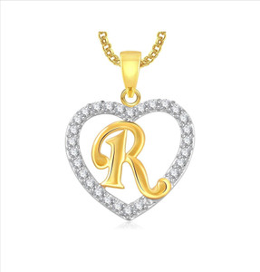 Letter Heart Locket With Chain For Men 