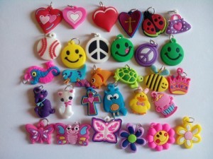 100 Silicone Charms Variety Pack Compatible With All Common Bracelet Rubber