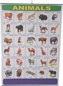 CRAFTWAFT'S ANIMALS ROLLING CHART (24X20INCH) Photographic Paper - Educational posters in India - Buy art, film, design, movie, music, nature and educational paintings/wallpapers at CRAFTWAFT'S ANIMALS ROLLING CHART (24X20INCH) Photographic Paper - Educational posters in India - Buy art, film, design, movie, music, nature and educational paintings/wallpapers at
