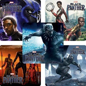Black Panther Comic Stickers Prizes 100 per Pack 