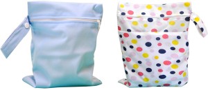 Waterproof and Reusable with Snap Handle by Mrs Muffet Wet Dry Bag for Cloth Diapers or Swimwear Grey 
