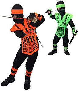 Genrc Neon Ninja Costumes Rubber Johnnies Kids Costume 8 10 genrc-neon-ninja-costumes-rubber-johnnies-kids-costume-8-10