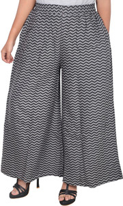 Buy LUX LYRA Flared Women Grey Trousers 