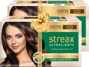 Streax Ultralights Highlighting Kit-Coffee Collection-Mocha Brown-Pack of 2  , Mocha Brown - Price in India, Buy Streax Ultralights Highlighting Kit- Coffee Collection-Mocha Brown-Pack of 2 , Mocha Brown Online In India,  Reviews, Ratings