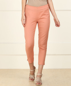 W Regular Fit Women Orange Trousers 