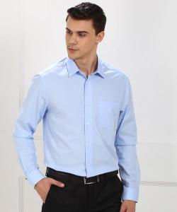 Blackberrys Men Solid Formal Light Blue Shirt - Buy Blackberrys Men Solid  Formal Light Blue Shirt Online at Best Prices in India | Flipkart.com