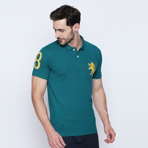 FBB - SPUNK Solid Men Polo Neck Green T-Shirt - Buy FBB SPUNK Solid Men Polo Neck T-Shirt Online at Best Prices India | Flipkart.com