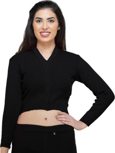 saree par sweater