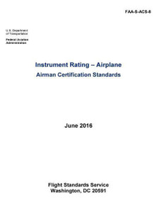 Instrument Rating Airplane Airman Certification Standards: Buy