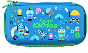 Smily Kiddos Multipurpose Pencil Case Crazy Robo Theme Blue