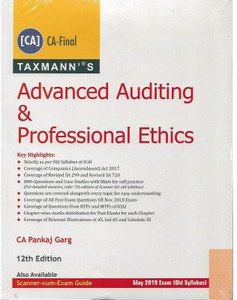 Taxmann Ca-Final, Advanced Auditing & Professional Ethics By Ca Pankaj ...