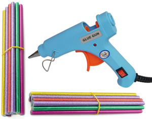 Bond GLUE SKYBLUE 20W 20WATT WITH 25 COLORED SPARKLE GLITTER STICKS