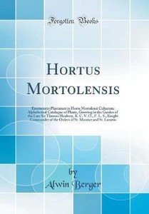Hortus Mortolensis: Enumeratio Plantarum in Horto Mortolensi Cultarum
