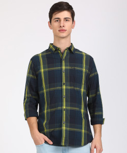 DENIZEN Men Checkered Casual Multicolor 