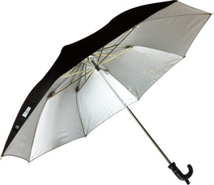 Three Fold Manual Open Black Silver Umbrella H301 At Rs 180 | Umbrella
