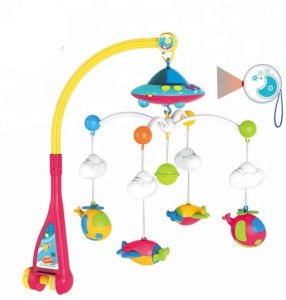 01 Baby Musical Crib Mobile with Stars & Moon Toys Gentle Rotating Motion for Baby Boys and Girls 