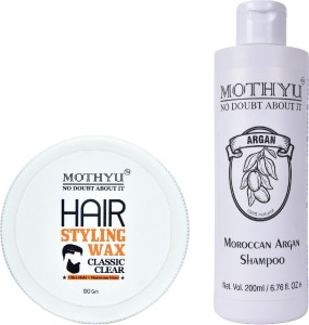 MOTHYU Hair Wax & Moroccon Argan Oil Shampoo For Men & Women - 100gm &  200ml Price in India - Buy MOTHYU Hair Wax & Moroccon Argan Oil Shampoo For  Men &