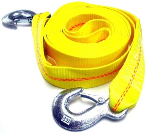 High Strength Towing Strap BOYUNLE 5m Heavy-Duty Tow Rope U-Shaped Hook, 7T Towing Belt for Vehicles 