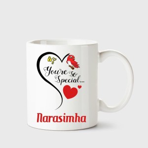 CHANAKYA You're so special Narasimha White Coffee Name Ceramic Ceramic  Coffee Mug Price in India - Buy CHANAKYA You're so special Narasimha White  Coffee Name Ceramic Ceramic Coffee Mug online at 