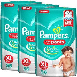 Pampers xl best sale 56 flipkart