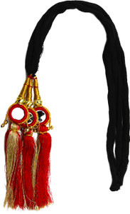 Extensions De Cheveux Paranda Glands Tressés Argent Et Or - Accessoire Coiffure Indien, Neuf