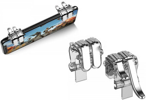 thumbnail image 2 of Mobile Game Triggers 2-Pack - 100% Metal Mechanical Controller For PUBG Fortnite Call Of Duty 2 of 11
