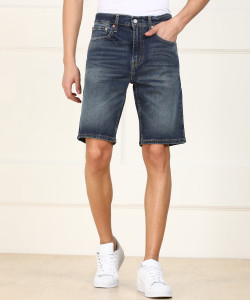 levi mens denim shorts