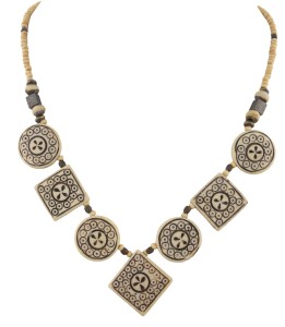 Oreleaa Fashion Long Boho Bib Statement Turkish Jewelry Choker Necklace for Women