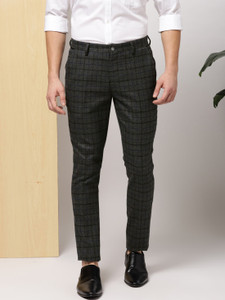 INVICTUS Regular Fit Men Black Trousers 