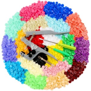 Plastic Snaps and plier Well Packaged Box Snaps and plier Tool 24Color 360 Set T5 Snaps 