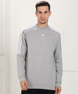 Full Sleeve Self Design Men Sweatshirt 