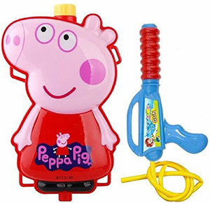 webby peppa pig holi pressure water gun pichkari tank backpack 2 litre water gun peppa pig holi pressure water gun pichkari tank backpack 2 litre shop for webby products in india flipkart com