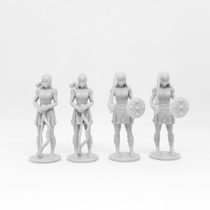 Miniature Indian Female Warrior Figures 