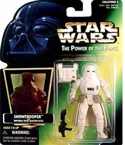 Kenner Star Wars Power Of The Force Snowtrooper Deluxe Green Card Action Figure for sale online 
