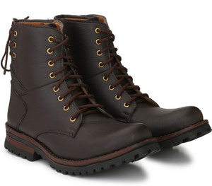 brown long boot